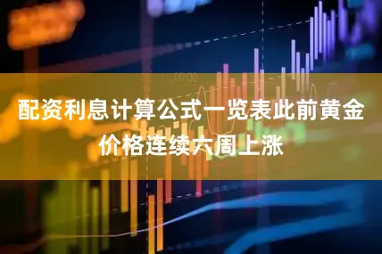 配资利息计算公式一览表此前黄金价格连续六周上涨
